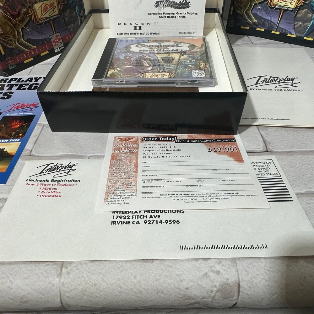 Conquest of the New World PC CD ROM‎ Strategy Game Interplay 1996 Vintage